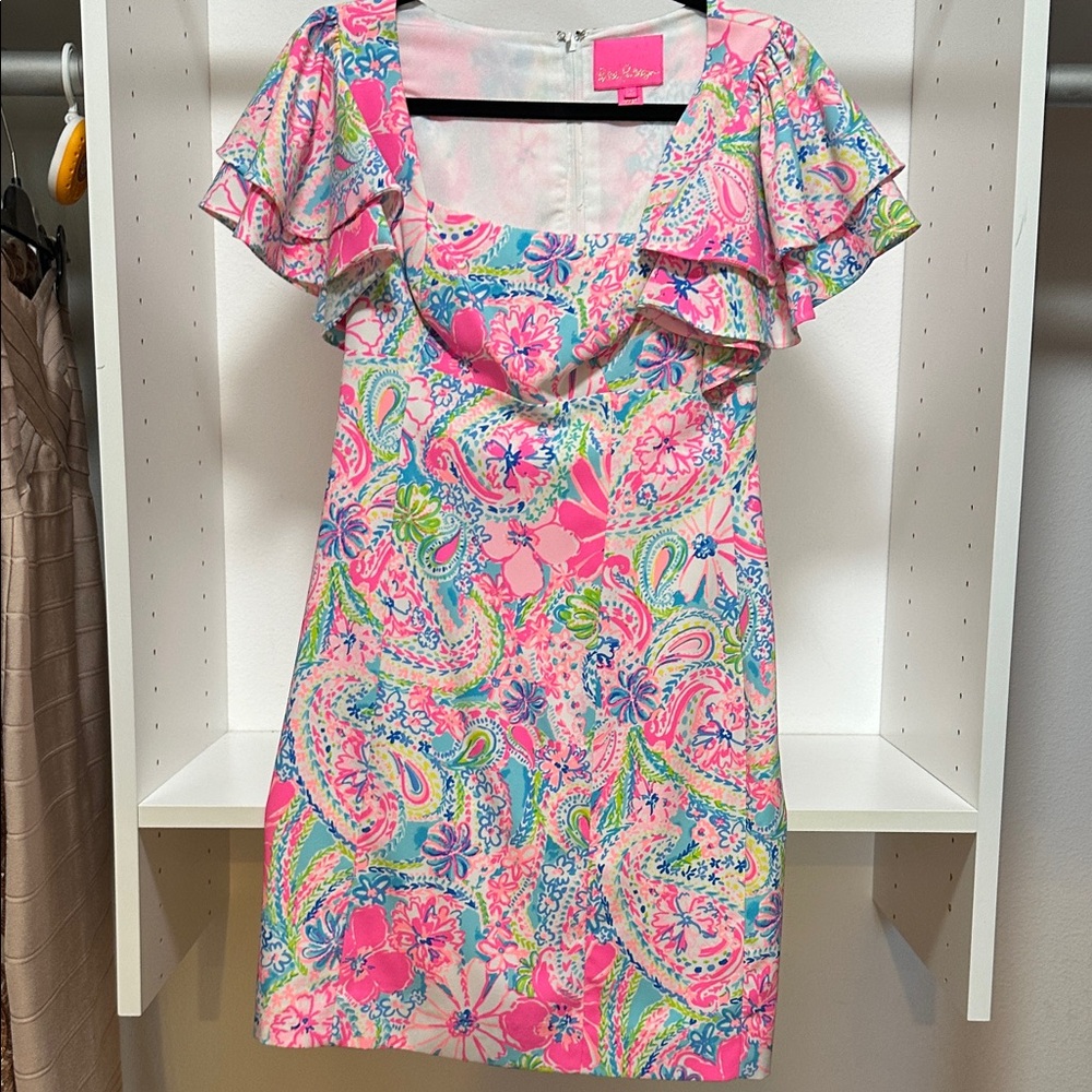 Lilly Pulitzer Silver and Pink Dress